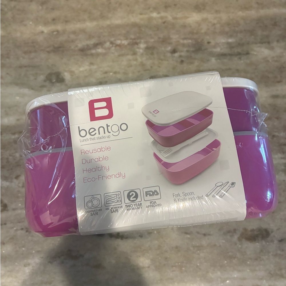 Bentgo Purple Stackable Bento Lunch Box - Picture 4 of 4